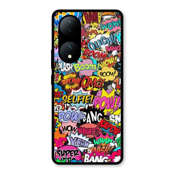 Comic Ringtone Metal Back Case for Vivo T2
