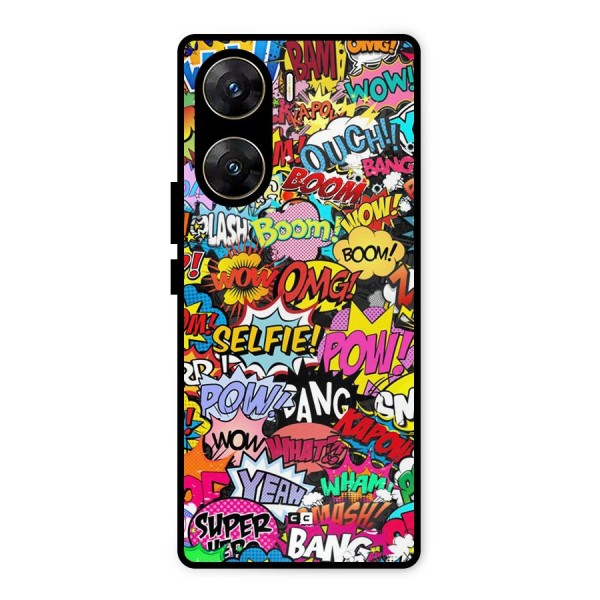 Comic Ringtone Metal Back Case for Vivo V29e