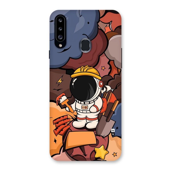 Comic Space Astronaut Back Case for Galaxy A20s