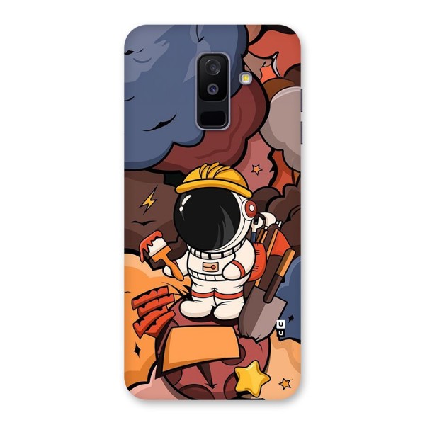 Comic Space Astronaut Back Case for Galaxy A6 Plus