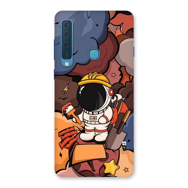 Comic Space Astronaut Back Case for Galaxy A9 (2018)