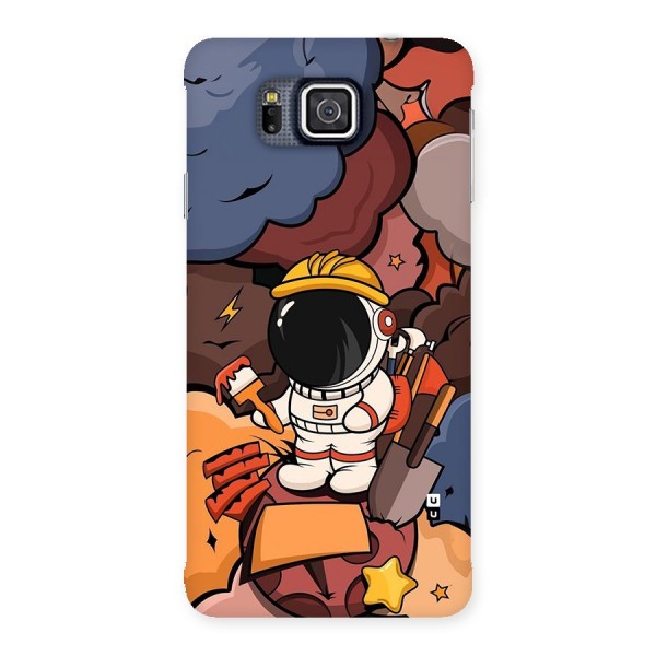 Comic Space Astronaut Back Case for Galaxy Alpha