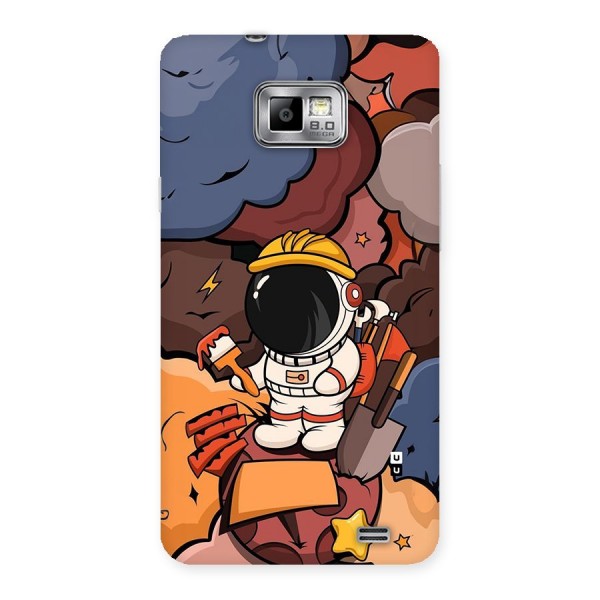 Comic Space Astronaut Back Case for Galaxy S2