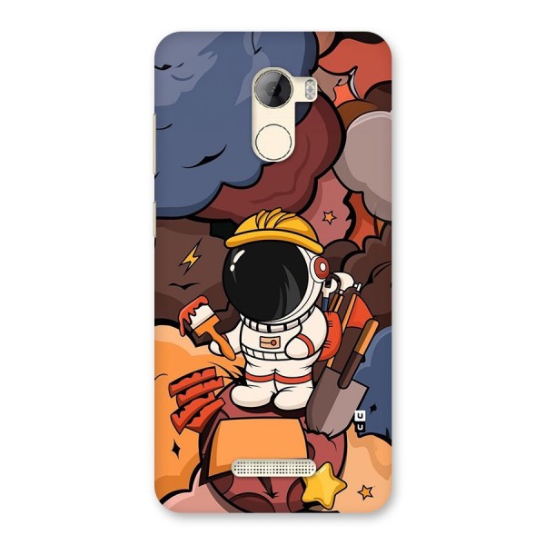 Comic Space Astronaut Back Case for Gionee A1 LIte