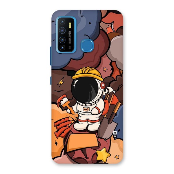 Comic Space Astronaut Back Case for Infinix Hot 9