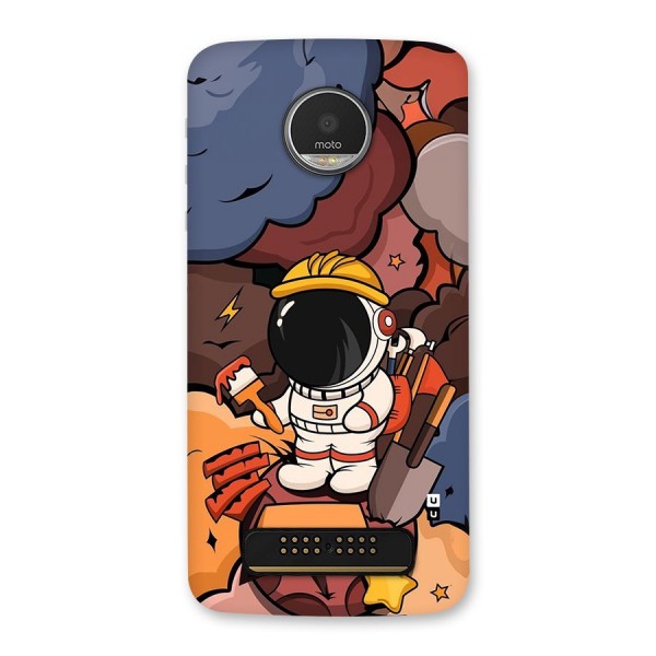 Comic Space Astronaut Back Case for Moto Z Play