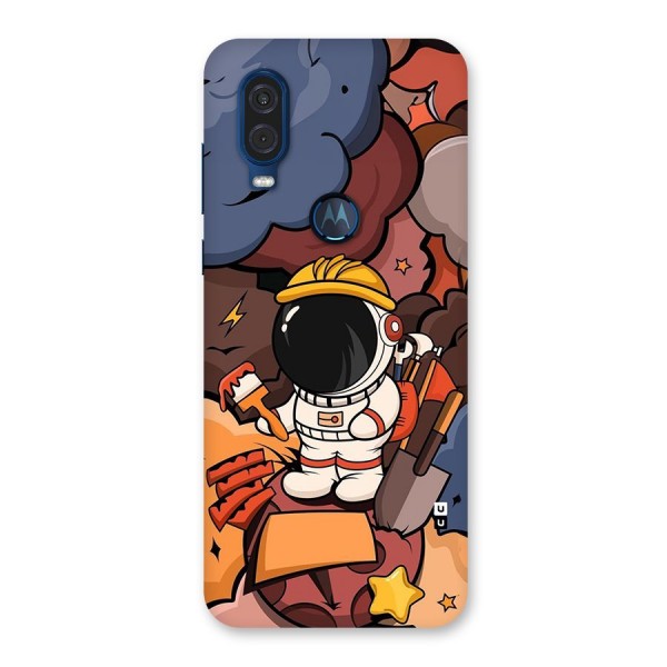 Comic Space Astronaut Back Case for Motorola One Vision