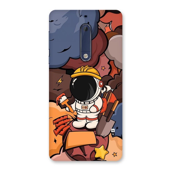Comic Space Astronaut Back Case for Nokia 5