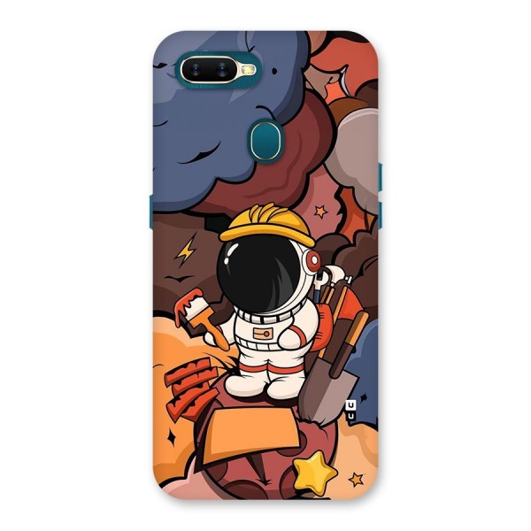Comic Space Astronaut Back Case for Oppo A12