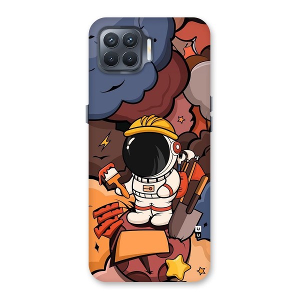 Comic Space Astronaut Back Case for Oppo F17 Pro