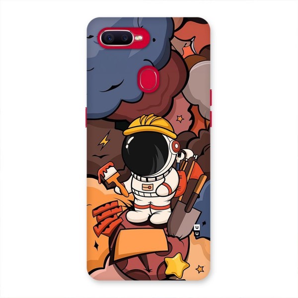 Comic Space Astronaut Back Case for Oppo F9 Pro