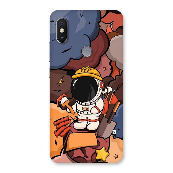 Comic Space Astronaut Back Case for Redmi Y2