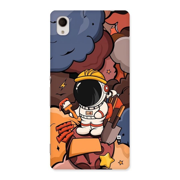 Comic Space Astronaut Back Case for Xperia M4