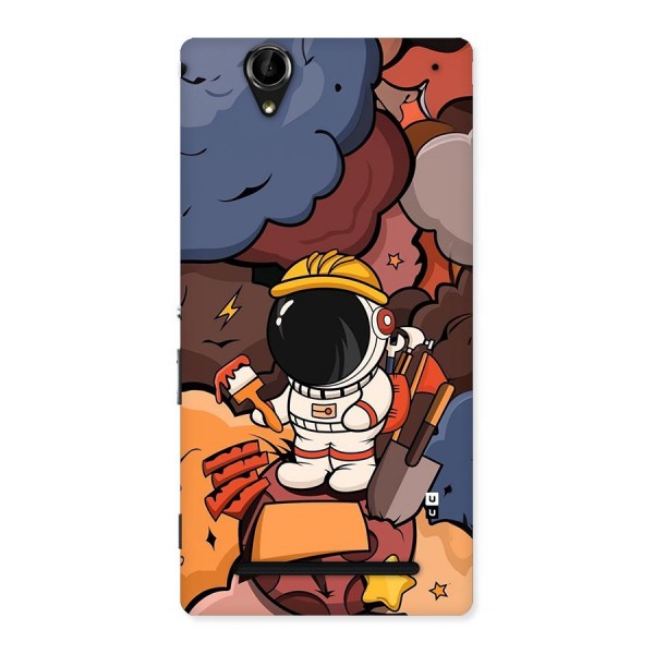 Comic Space Astronaut Back Case for Xperia T2