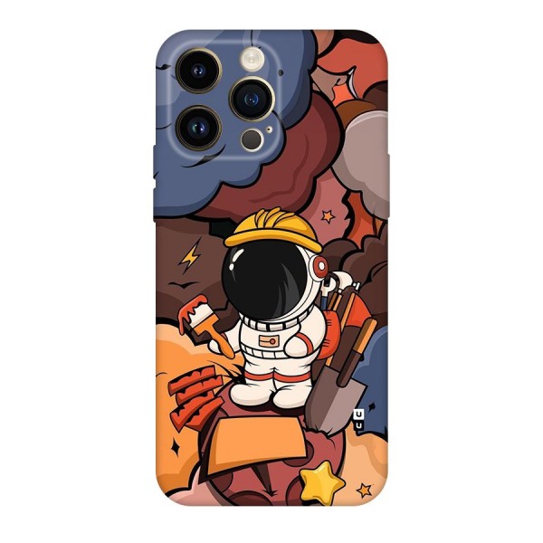 Comic Space Astronaut Back Case for iPhone 14 Pro Max