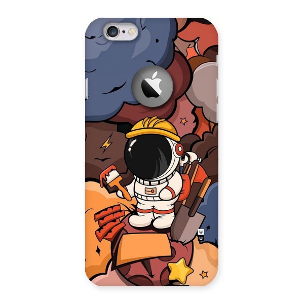 Comic Space Astronaut Back Case for iPhone 6 Logo Cut