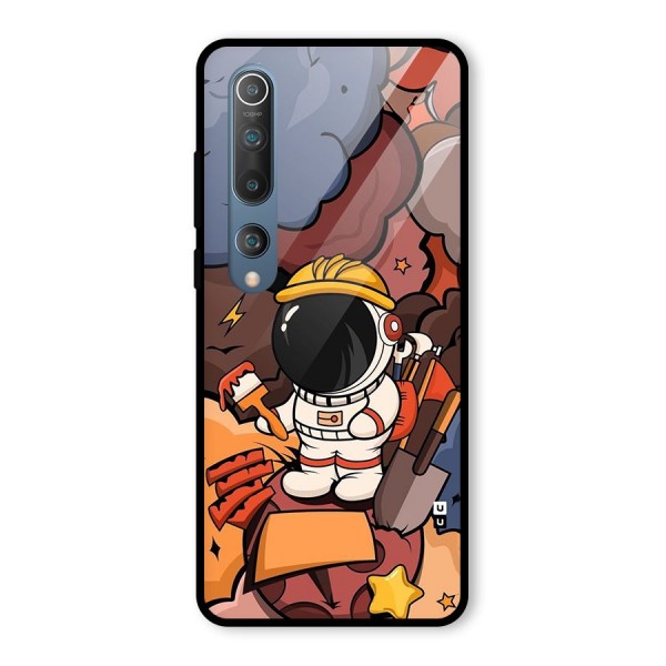 Comic Space Astronaut Glass Back Case for Mi 10