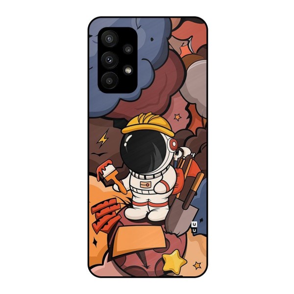 Comic Space Astronaut Metal Back Case for Galaxy A23