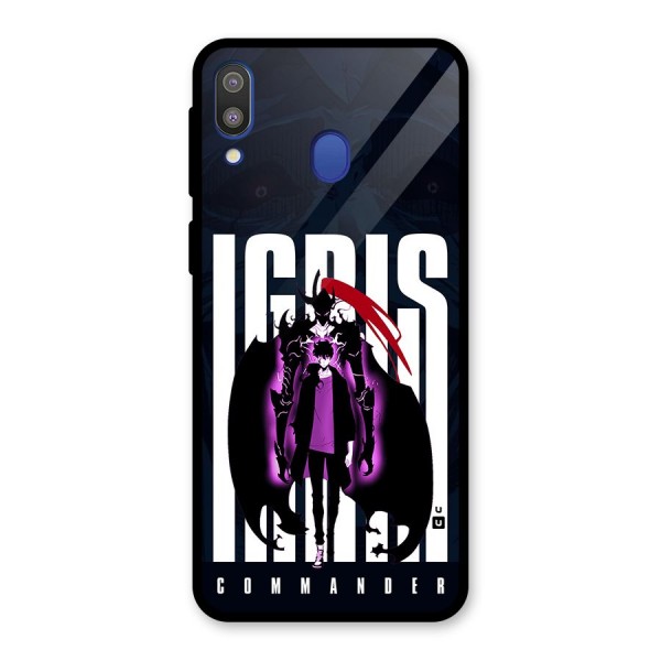 Commander Igris Glass Back Case for Galaxy M20