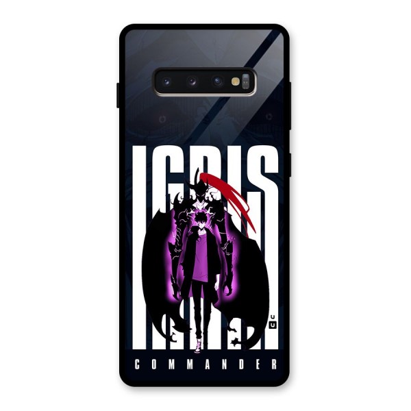 Commander Igris Glass Back Case for Galaxy S10 Plus