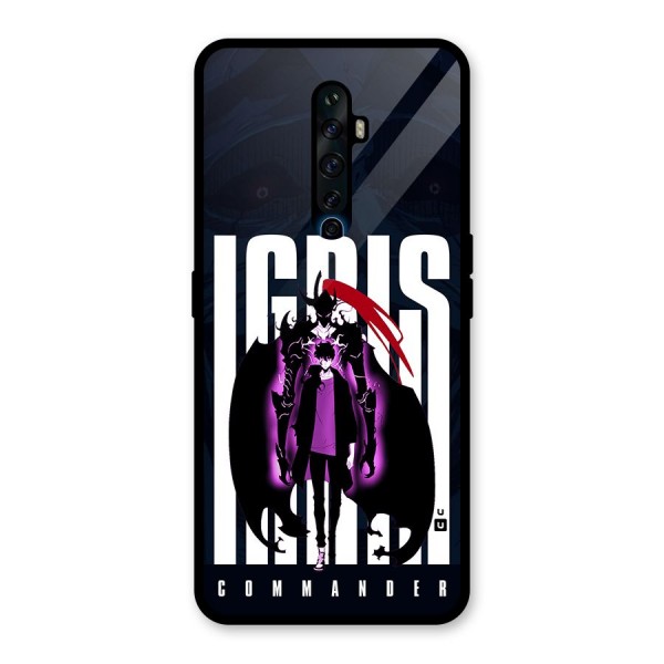 Commander Igris Glass Back Case for Oppo Reno2 F
