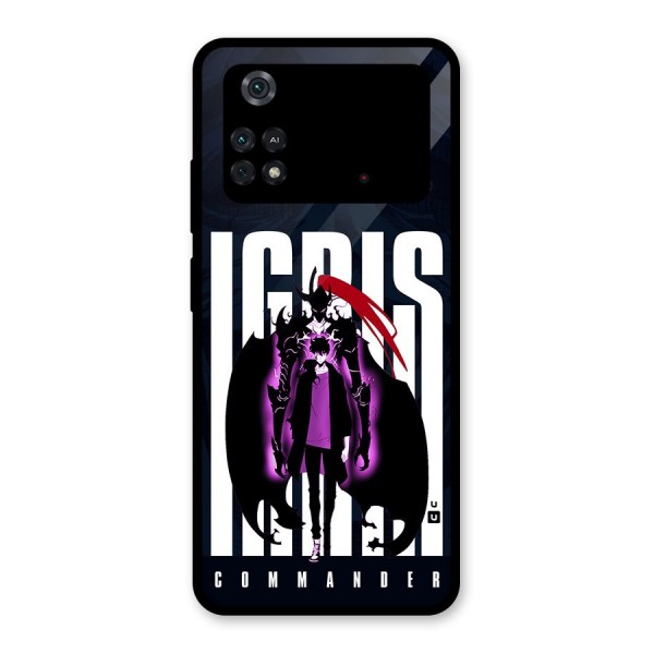 Commander Igris Glass Back Case for Poco M4 Pro 4G