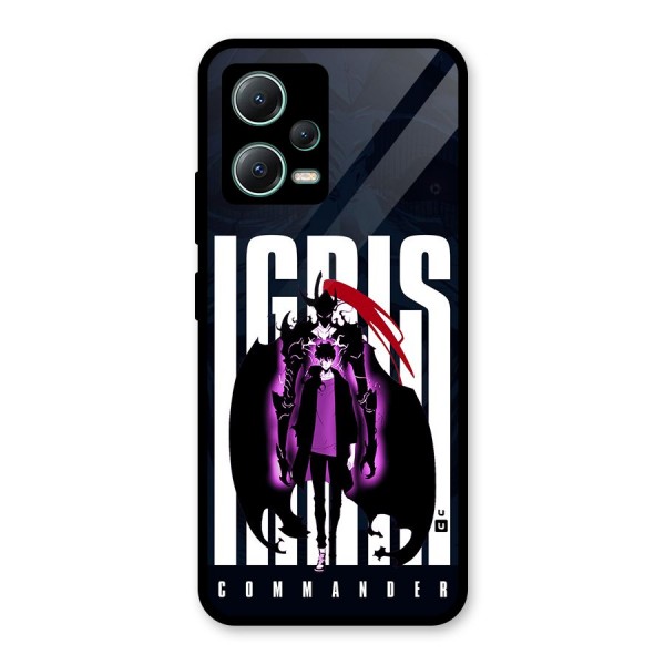 Commander Igris Glass Back Case for Poco X5