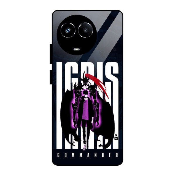Commander Igris Glass Back Case for Realme 11X