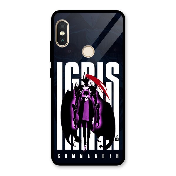 Commander Igris Glass Back Case for Redmi Note 5 Pro