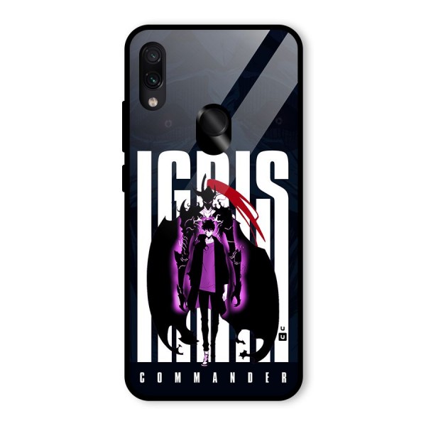 Commander Igris Glass Back Case for Redmi Note 7S