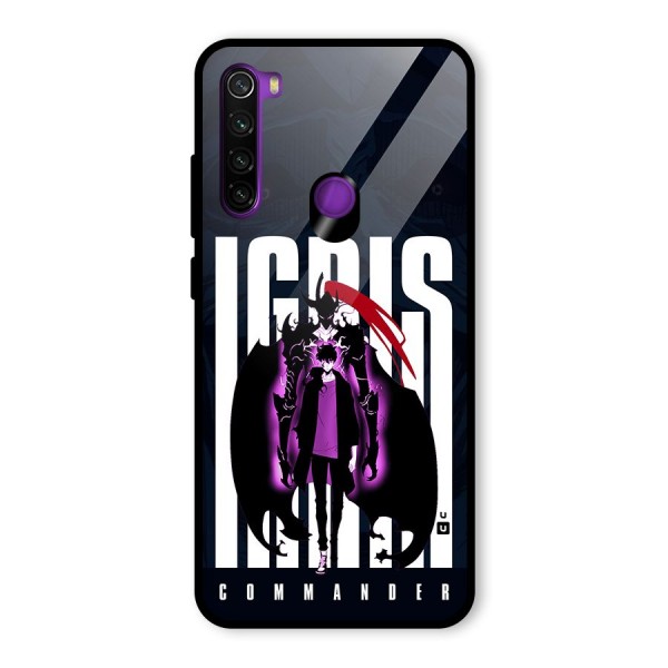 Commander Igris Glass Back Case for Redmi Note 8