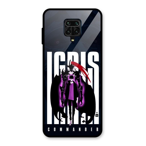 Commander Igris Glass Back Case for Redmi Note 9 Pro Max