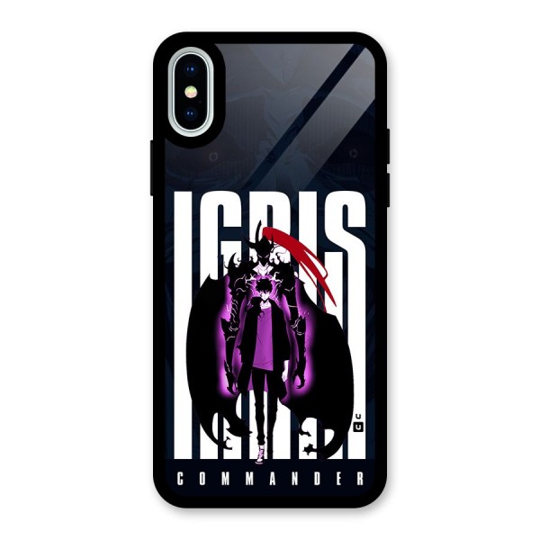 Commander Igris Glass Back Case for iPhone X