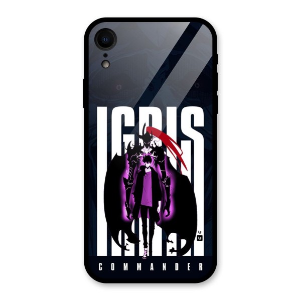 Commander Igris Glass Back Case for iPhone XR