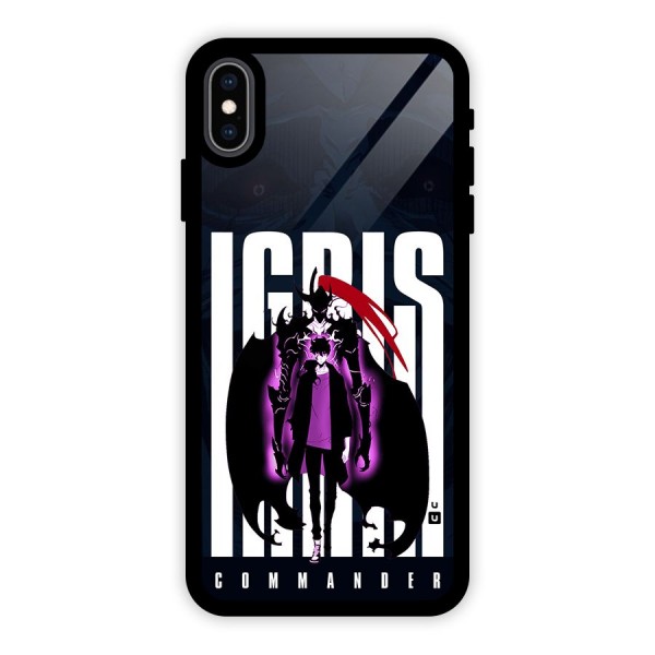 Commander Igris Glass Back Case for iPhone XS Max