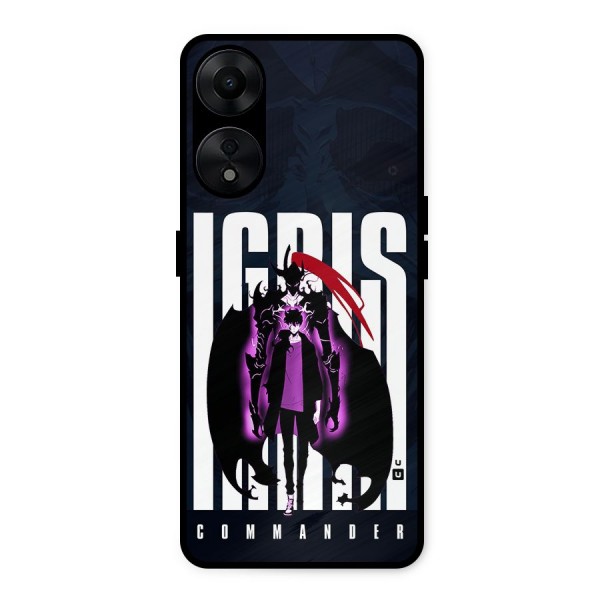 Commander Igris Metal Back Case for Oppo A78 5G