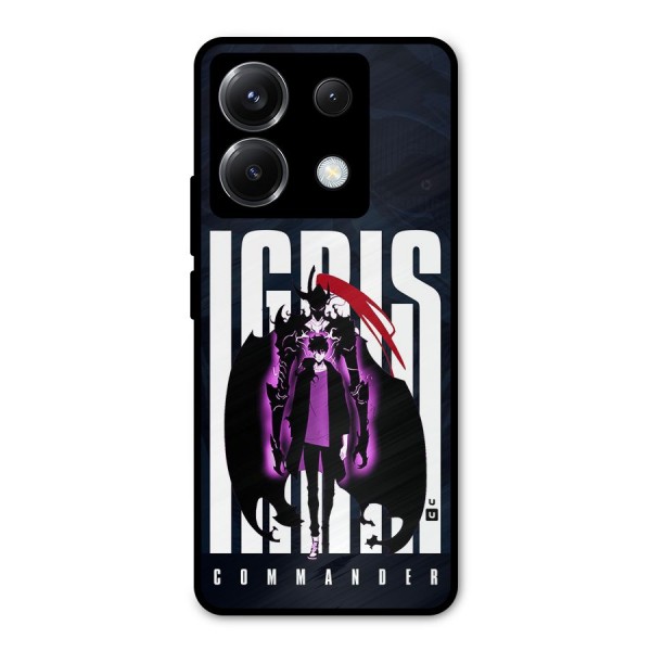 Commander Igris Metal Back Case for Poco X6