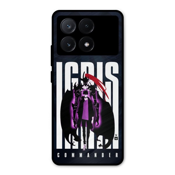 Commander Igris Metal Back Case for Poco X6 Pro