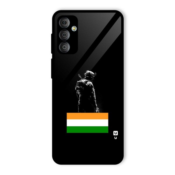 Commando Respect Glass Back Case for Galaxy F23