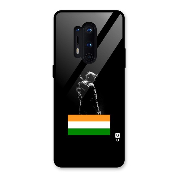 Commando Respect Glass Back Case for OnePlus 8 Pro