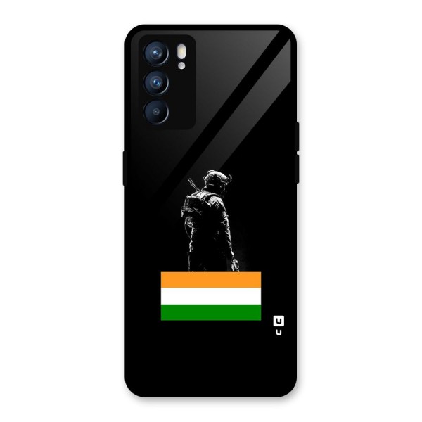 Commando Respect Glass Back Case for Oppo Reno6 5G
