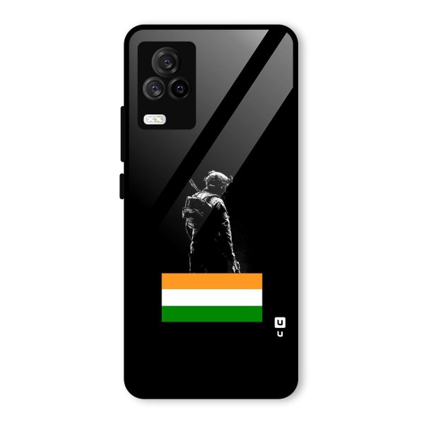 Commando Respect Glass Back Case for Vivo iQOO 7 Legend 5G