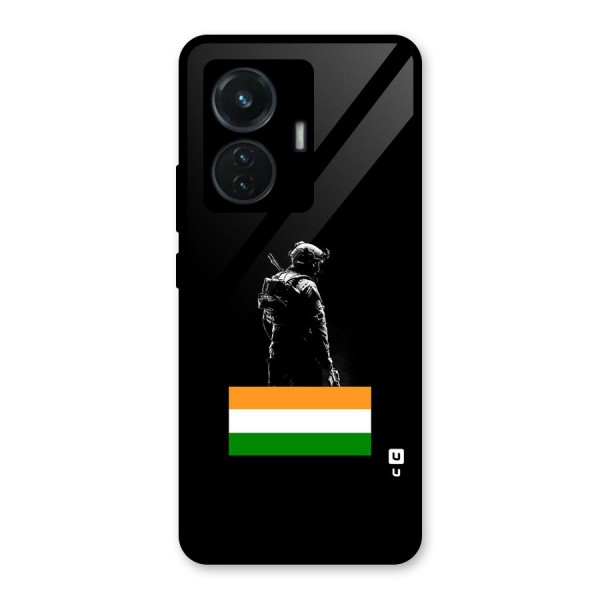 Commando Respect Glass Back Case for iQOO Z6 44W