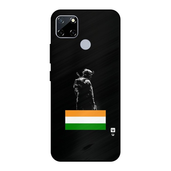 Commando Respect Metal Back Case for Realme Narzo 30A