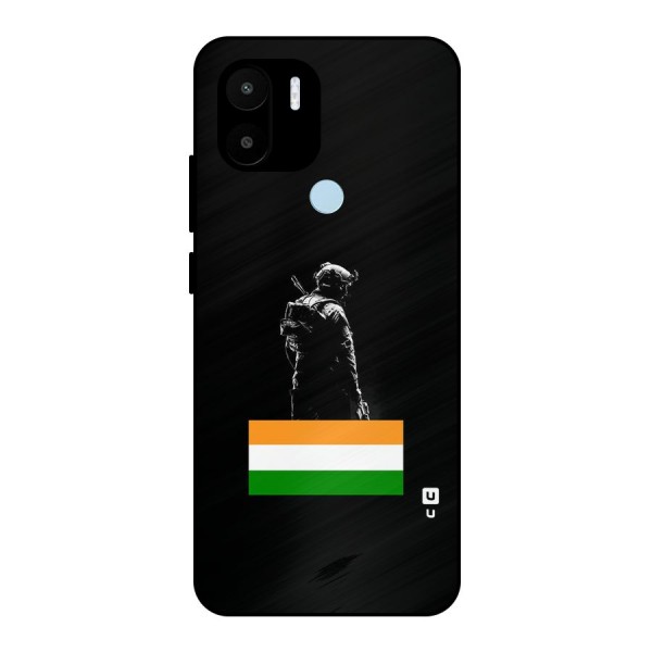 Commando Respect Metal Back Case for Redmi A1 Plus