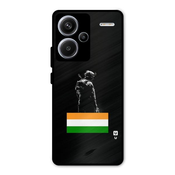 Commando Respect Metal Back Case for Redmi Note 13 Pro Plus
