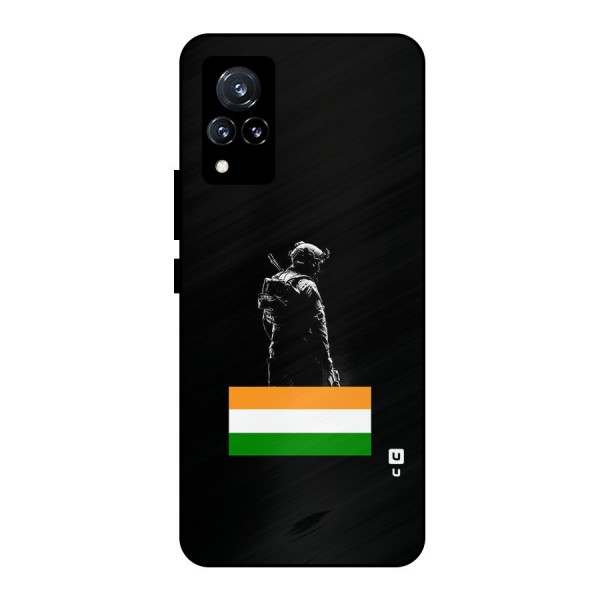 Commando Respect Metal Back Case for Vivo V21 5G