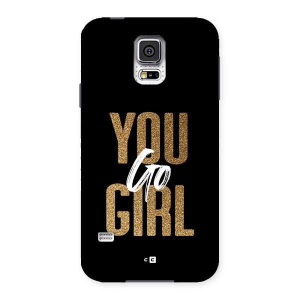 Confident Girl Back Case for Galaxy S5