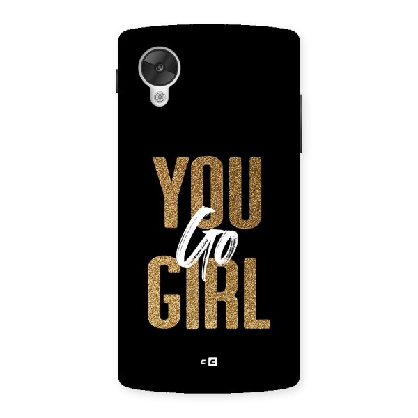 Confident Girl Back Case for Google Nexus 5