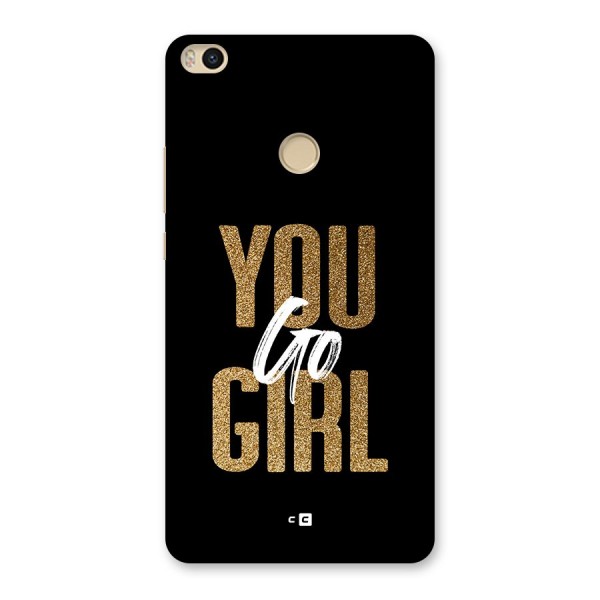 Confident Girl Back Case for Mi Max 2